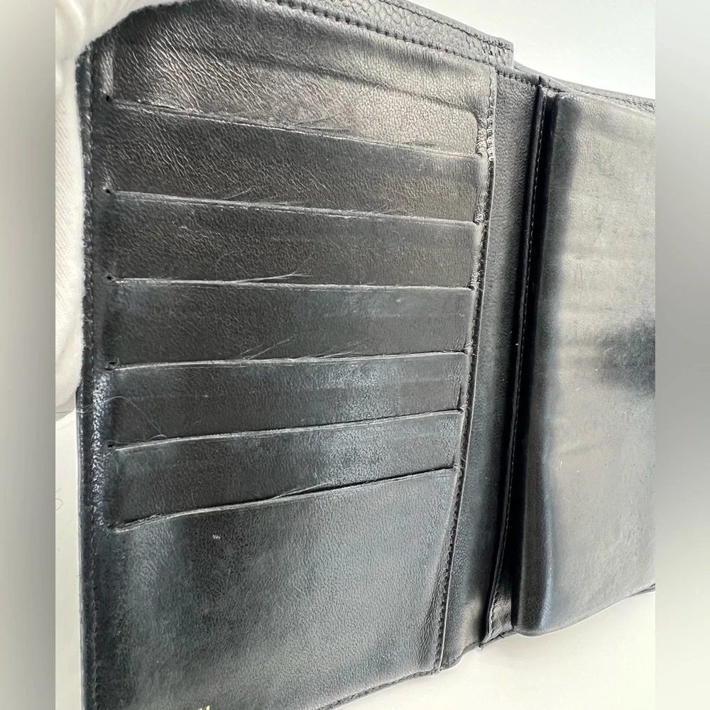 Chanel Black Caviar Leather Wallet